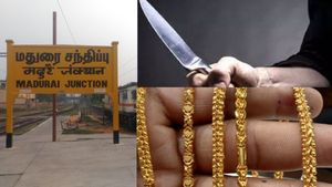 ஒடும் ரயிலில் கத்தியை காட்டி..பெண் பயணியிடம் நகை பறிக்க முயற்சி..வட மாநில கொள்ளையர்கள் அட்டகாசம் 