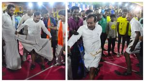 வேட்டிய மடிச்சு கட்டுனா நானும்.. எச்.ராஜாவின் புதிய அவதாரம்! வெள்ளையும் சொல்லையுமா செய்த சம்பவம்! 