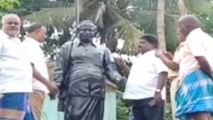 விழுப்புரம் அருகே அண்ணாசிலை அவமதிப்பு: பாஜகவினர் 3 பேர் அதிரடி கைது 