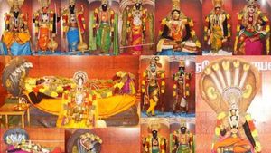 ஒரே இடத்தில் 108  திவ்யதேசம் -  திருச்சியில் விழாக்கோலம் - பக்தர்கள் பக்தி பரவசம்!