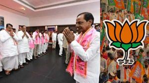 டிஆர்எஸ் டூ பிஆர்எஸ்! பன்றிக்கு லிப்ஸ்டிக் போட்டா மாதிரி இருக்கு.. தெலுங்கானா முதல்வரை கலாய்த்த பாஜக 