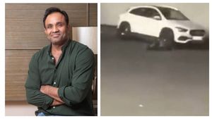 மாடல் அழகியுடன் இருந்ததை பார்த்ததால் கோபம்.. மனைவி மீது காரை ஏற்றிய இந்திப்பட தயாரிப்பாளர் கைது 