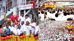 செம கூட்டம்.. வரவேற்ற கட்சியினர்! பதவி பெற்ற கையோடு நாமக்கலில் மாஸ் காட்டிய ராஜேஷ்குமார் எம்.பி.! 