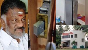 15 அடி சுற்று சுவரில் ஏறிக் குதித்த கொள்ளையர்கள்! ஓபிஎஸ் பண்ணை வீட்டில் எல்இடி டிவி மட்டும் கொள்ளை! 