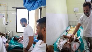 கரண்ட் ஷாக்கில் சிக்கிய 4 பேர்.. யாத்திரையை நிறுத்தி மருத்துவமனைக்கு ஓடிய ராகுல்.. நெகிழ்ச்சி சம்பவம் 