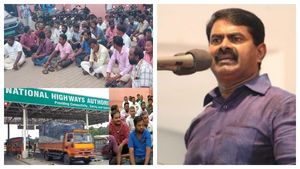 தமிழர்களை நீக்கிவிட்டு வடமாநிலத்தவரை பணியமர்த்த முயற்சி? டோல்கேட் பிரச்சனையில் கொதித்தெழுந்த சீமான்! 