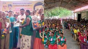 1243 தூய்மை பணியாளர்களுக்கு 1 கிலோ இனிப்பு.. புடவை -வேட்டி சட்டை! கவனம் ஈர்த்த திமுக எம்.எல்.ஏ! 