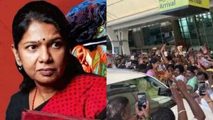 கோவையில் மாஸ் காட்டிய கனிமொழி! மேளதாளம் முழங்க உற்சாக வரவேற்பு! வாழ்த்து மழையில் நனைத்த திமுகவினர்! 