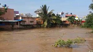 விடிய விடிய கொட்டித்தீர்த்த கனமழை.. ஆறாக ஓடும் வெள்ளநீர்..தத்தளிக்கும் ஓசூர்..தவிக்கும் மக்கள் 