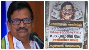 வெந்து தணியாத காங்கிரஸ்.. ஆர்எஸ்எஸ் கைகூலி! கே.எஸ்.அழகிரி ராஜினாமா செய்யுங்க! கடலூரில் கலக போஸ்டர் 