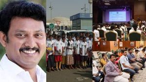 துபாயில் தமிழக மாணவர்கள்.. கண்ணும் கருத்துமாக கவனிக்கும் அமைச்சர் அன்பில் மகேஷ்! மாணவர்கள் ஹேப்பி 