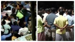 நாகை பாஜக-திமுகவினர் திடீர் மோதல்..பாய்ந்து பாய்ந்து தாக்கிய நிர்வாகிகள்.. பதற்றம்-போலீஸ் குவிப்பு 