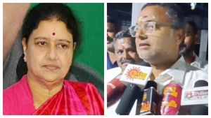 ’தாமரை’ வளர்ந்துருச்சா? அதெல்லாம் சும்மா.. சசிகலாவிற்கு தைரியம் இல்லை! போட்டுடைத்த கார்த்தி சிதம்பரம்! 