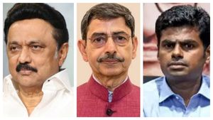 இணைந்த துருவங்கள்.. மதுரை டூ சென்னை.. ஒரே விமானத்தில் ஒன்றாக மு.க.ஸ்டாலின், ஆர்.என்.ரவி, அண்ணாமலை! 