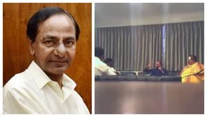 தெலுங்கானா குதிரை பேரம்.. இந்தாங்க ஆதாரம்! மறுத்த பாஜகவுக்கு வீடியோ ஆதாரத்தை காட்டி கேசிஆர் பதிலடி 