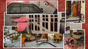உச்சக்கட்ட மோதல்.. தெலங்கானாவில் பாஜக எம்பி வீட்டை நொறுக்கிய டிஆர்எஸ் கட்சியினர்.. ஒரே பதற்றம் 