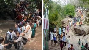 கன மழை எச்சரிக்கை.. சதுரகிரி கோவிலுக்கு செல்ல அனுமதியில்லை..பக்தர்கள் ஏமாற்றம் 