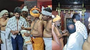 உதயநிதி தலைப்பாகை, நாமம் போடாமல் அய்யாவழி வைகுண்டர் பதியில் வழிபாடு- மன்னிப்பு கேட்ட நிர்வாகி! 