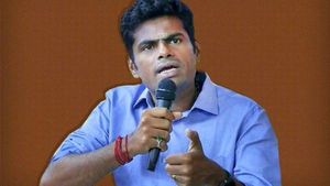 வேண்டாம் வேண்டாம் என்று சொல்வதே கம்யூனிஸ்ட்களுக்கு வேலை! கோவை பொதுக்கூட்டத்தில் அண்ணாமலை பாய்ச்சல்! 