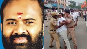 முதல்வர் பற்றி தகாத வார்த்தைகள்.. ஜாமீன் பெற்ற பாஜக தலைவர் இன்னொரு வழக்கில் அதிரடியாக கைது! 