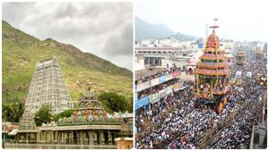 திருவண்ணாமலை அண்ணாமலையார் கோவிலில் துவங்கிய தேரோட்டம்.. ‛‛அரோகரா’’ கோஷம்.. பக்தர்கள் பரவசம் 