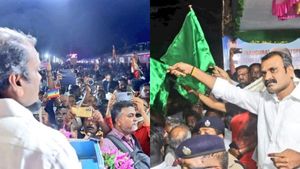 “பாரத் மாதா கி ஜே”.. பேச்சை நிறுத்திய திமுக எம்பி! எல்.முருகன் இருந்தபோதே பாஜகவினர் மீது “டென்சன்” 