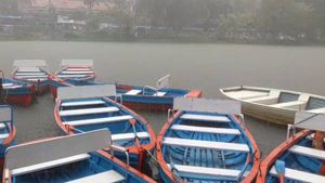 கொடைக்கானலில் பலத்த காற்று; மரம் விழுந்ததில் வாகனங்கள் சேதம்.. சுற்றுலா பகுதிகளுக்கு செல்ல தடை 