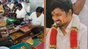 சமயபுரம் மாரியம்மனின் தங்கத்தை திருடி பாக்கெட்டில் போட்ட செயல் அலுவலர்.. காட்டிக்கொடுத்த சிசிடிவி 