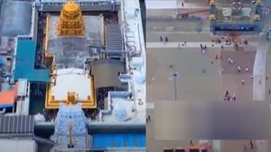  திருப்பதி ஏழுமலையான் கோயிலுக்கு மேலே பறந்த ஆளில்லா விமானம்? தீவிர விசாரணையில் போலீசார்!பரபர பின்னணி
