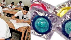பள்ளிச் சிறார்கள் காண்டம், கருத்தடை மாத்திரைகளை பயன்படுத்த தடை இல்லை.. கர்நாடகா அரசு விளக்கம் 