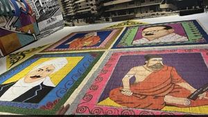 காவி உடையில் திருவள்ளுவர், ஔவையார்! சிங்கப்பூர் புக் ஆஃப் ரெக்கார்ட்ஸில்.. இடம் பிடித்த 