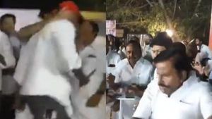 கோபத்துக்கு ஒரு அளவு வேண்டாமா! இப்படியா பிடித்து தள்ளுவது! புதிய பஞ்சாயத்தை கூட்டிய அமைச்சர் நேரு! 