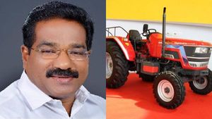 கட்சியில் விறுவிறு வளர்ச்சி! சபரிமலை ஐயப்பன் கோவிலுக்கு டிராக்டர் வாங்கிக் கொடுத்த திமுக மேயர்! 