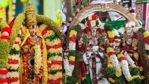 தைப்பூசம்..கதிர் அறுக்கும் மீனாட்சி சுந்தரேஸ்வரர்.. ரங்கநாதரிடம் சீர் பெறும் சமயபுரம் மாரியம்மன் 