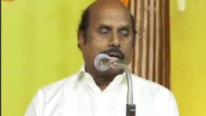 'ஓர் கன்னித் தமிழே வா'.. சொந்தமாக பாட்டு எழுதி ராகத்துடன் மேடையில் பாடிய அமைச்சர் எ.வ.வேலு! 
