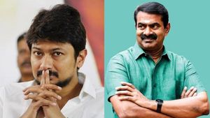 உதயநிதி மாதிரி நானும் கல்லை எடுத்துட்டு போய்ருவேன்.. விமான நிலையம் கட்ட முடியாது : சீமான் ஆவேசம்! 