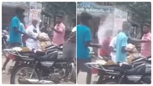 சாலையில் பிறந்தநாள் பார்ட்டி.. கேள்விகேட்ட முதியவர் மீது ஸ்பிரே அடித்து அராஜகம்! சிக்கிய 