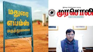 மதுரை எய்ம்ஸ் எங்கேனு கேட்டதற்கு இதுவா பதில்.. 2050னு சொல்லியிருந்தால் கூட தேவலையே! முரசொலி அட்டாக் 