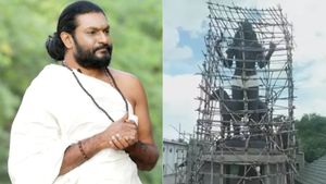 உலகின் மிகப்பெரிய..39 அடி உயர கால பைரவர்..மார்ச் மாதம் மகா கும்பாபிஷேகம்..பக்தர்களுக்கு அழைப்பு 