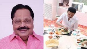 துரைமுருகன் வீட்டில் முதலமைச்சர் ஸ்டாலினுக்கு மதிய விருந்து! காட்பாடி சுற்றுப்பயணம் ருசிகரம்! 