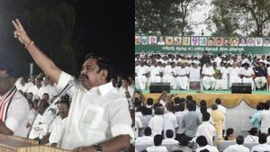 திடீரென மேடையை விட்டு இறங்கிய ‘மாஜி’.. சமாதானம் செய்து அழைத்து வந்த சீனியர்கள்.. ஈபிஎஸ் உடன் உரசல்? 