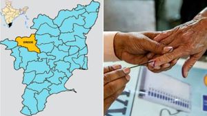 ஈரோடு கிழக்கு தொகுதி வாக்குப்பதிவு நிறைவு  - 5 மணிவரை 70.58% பேர் வாக்களித்தனர்