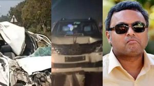 விபத்தில் சிக்கிய கார்த்தி சிதம்பரம் எம்.பி.யின் கார்! ஈரோட்டிலிருந்து திரும்பிய போது நடந்த நிகழ்வு! 
