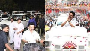 கோவையில் தொண்டர்கள் தந்த உற்சாகம்! காரில் ஏறாமல் ஏர்போர்ட்டிலிருந்து 500 மீ நடந்தே சென்ற ஸ்டாலின்! 