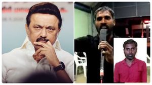 முதல்வர் மு.க.ஸ்டாலினுக்கு கொலை மிரட்டல்! ஈரோட்டில் பதுங்கியிருந்த நாம் தமிழர் கட்சி ஞானசேகரன் கைது! 
