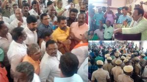பேனரில் சாமி இல்லை.. களேபரமான அறநிலையத்துறை கருத்துகேட்பு கூட்டம்.. சுகிசிவம் பேச்சுக்கு எதிர்ப்பு 