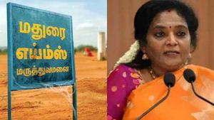 எய்ம்ஸ் போன்ற பிரம்மாண்ட மருத்துமனை கட்ட கால தாமதமாகலாம்.. சொல்கிறார் தமிழிசை சவுந்திரராஜன்! 