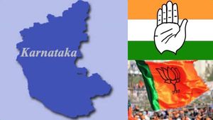57% எதிர்ப்பு.. பாஜக ஆட்சியா? வேண்டவே வேண்டாம்.. கர்நாடகா தேர்தல் கருத்து கணிப்பில் ‛கை’க்கு ஆதரவு 