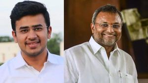 ஆசையோடு தேஜஸ்வி சூர்யா சொன்ன ஒற்றை வார்த்தை! கார்த்தி சிதம்பரத்துக்கு வந்ததே கோபம்! பதிலடி-மோதல் 