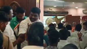 சேரை தூக்கி எறிந்து நிர்வாகிகள் கூட்டத்தில் சண்டை.. ராமநாதபுரம் பாஜகவில் ஓயாத தகராறு.. என்னாச்சு? 